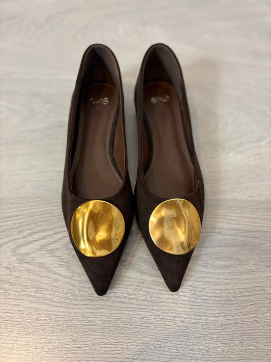 ZARA. Long brown dress TM