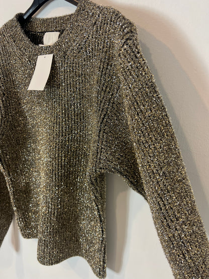 H&M. Jersey textura hilos brillo. T M