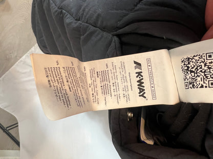 K-WAY SEVEN. Plumas largo reversible negro T.7(m)