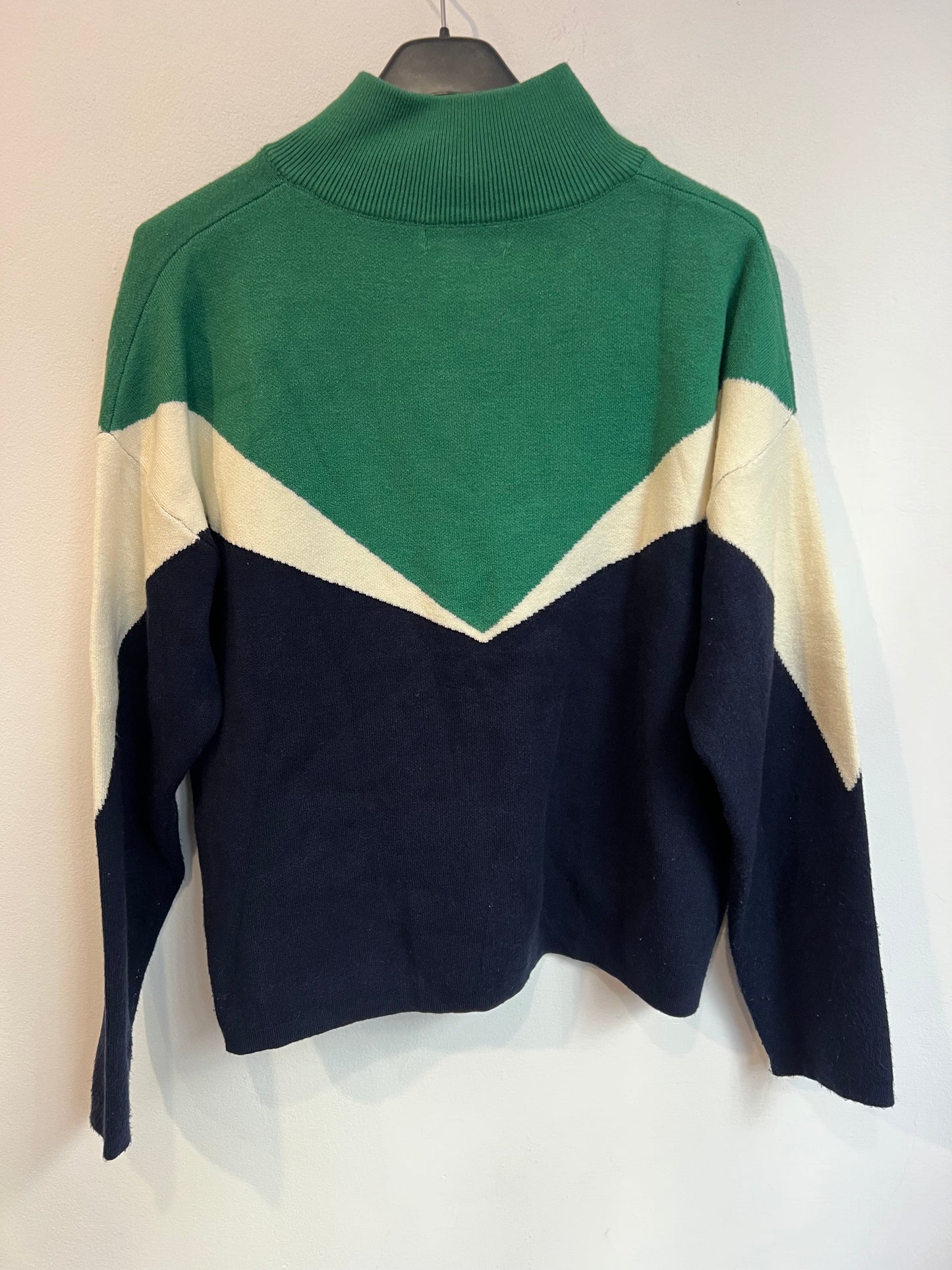 BISOU´S PROJECT. Jersey tricolor cremallera. T S