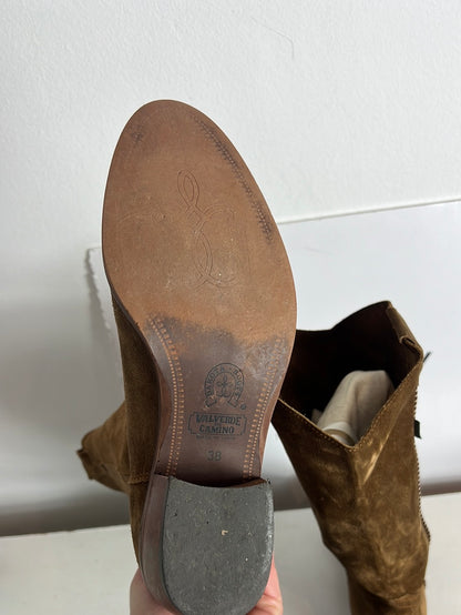 DAKOTA BOOTS. Botas piel camel T.38