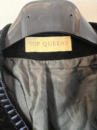TOP QUEENS. Chaqueta terciopelo bordada. T XS/S