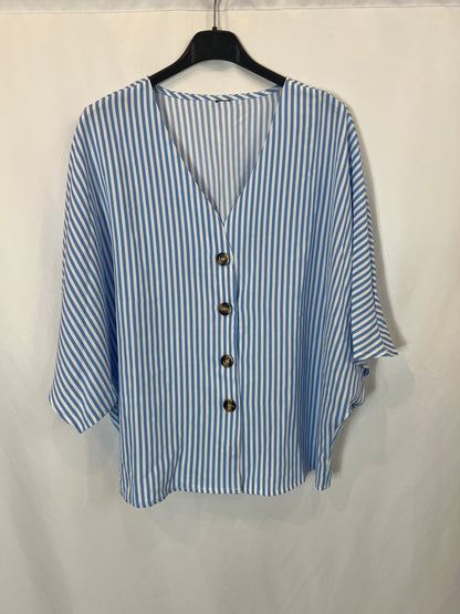 OTRAS. Blusa rayas fluida. T M