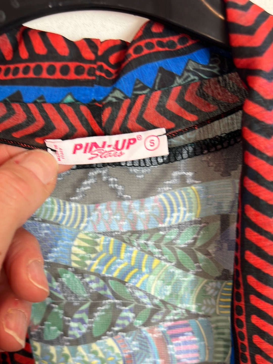 PIN-UP. Kimono largo estampado. T S