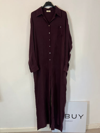 TCN. Bordeaux fluid jumpsuit Tl