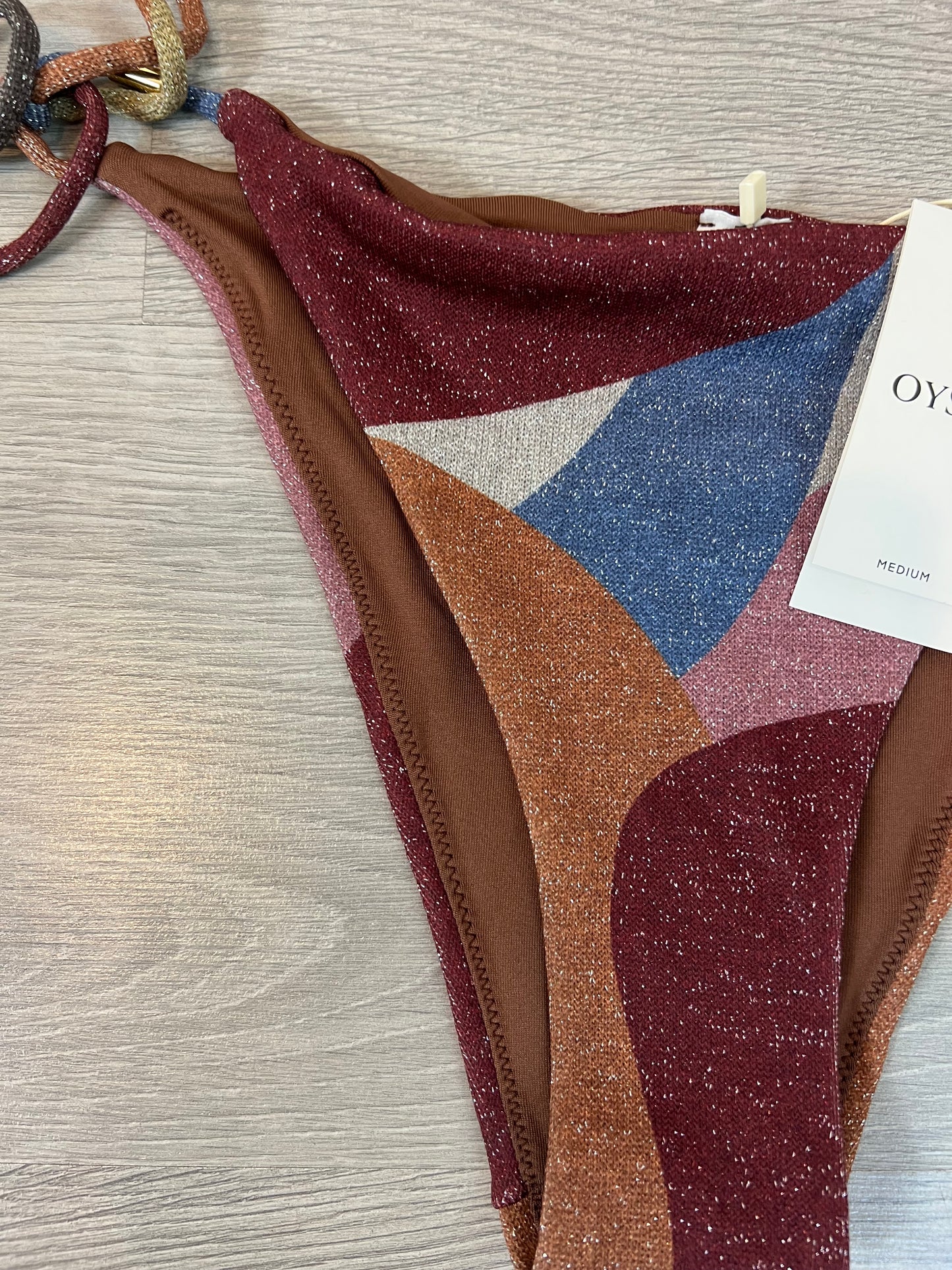 OYSHO. Bikini hilos metálicos T.l