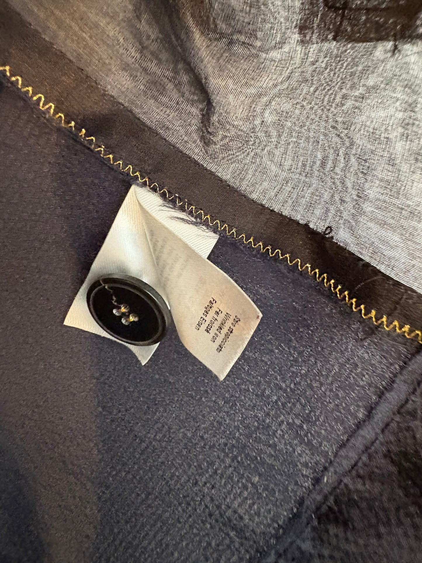 FORTE FORTE. Blue and black silk vest. Size 0 (XS/S)