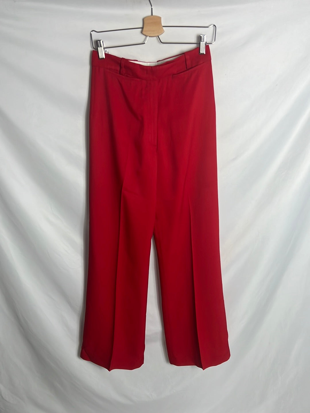 GOLDEN GOOSE. Wide-leg red trousers. TS