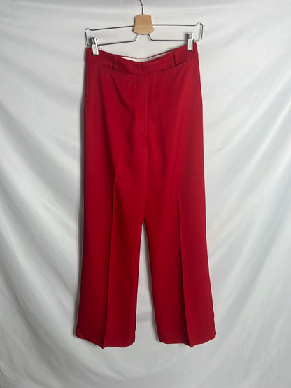 GOLDEN GOOSE. Wide-leg red trousers. TS