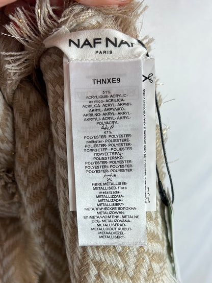 NAF NAF. Beige and gold scarf
