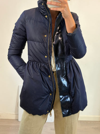 LOVE MOSCHINO. Plumas azul detalles T.36