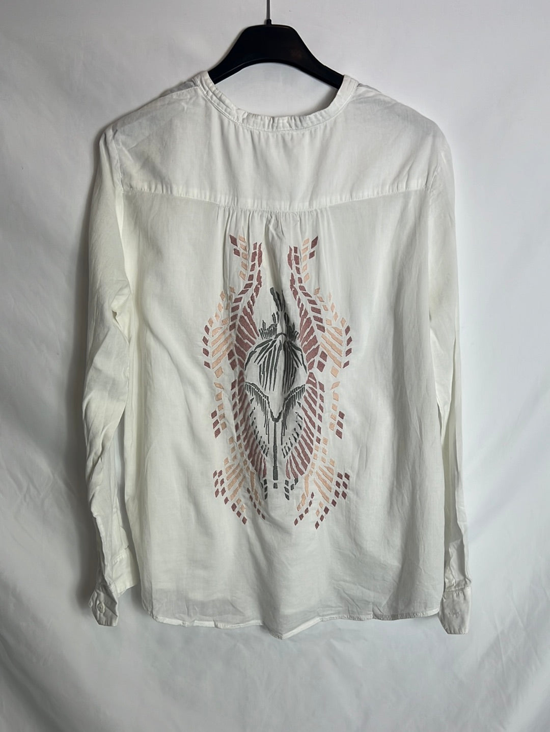 ZADIG&amp;VOLTAIRE. Embroidered White Blouse Ts