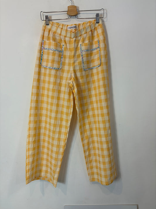 EXCUSEZ MOI!  Pantalón cuadros detalles bolsillos