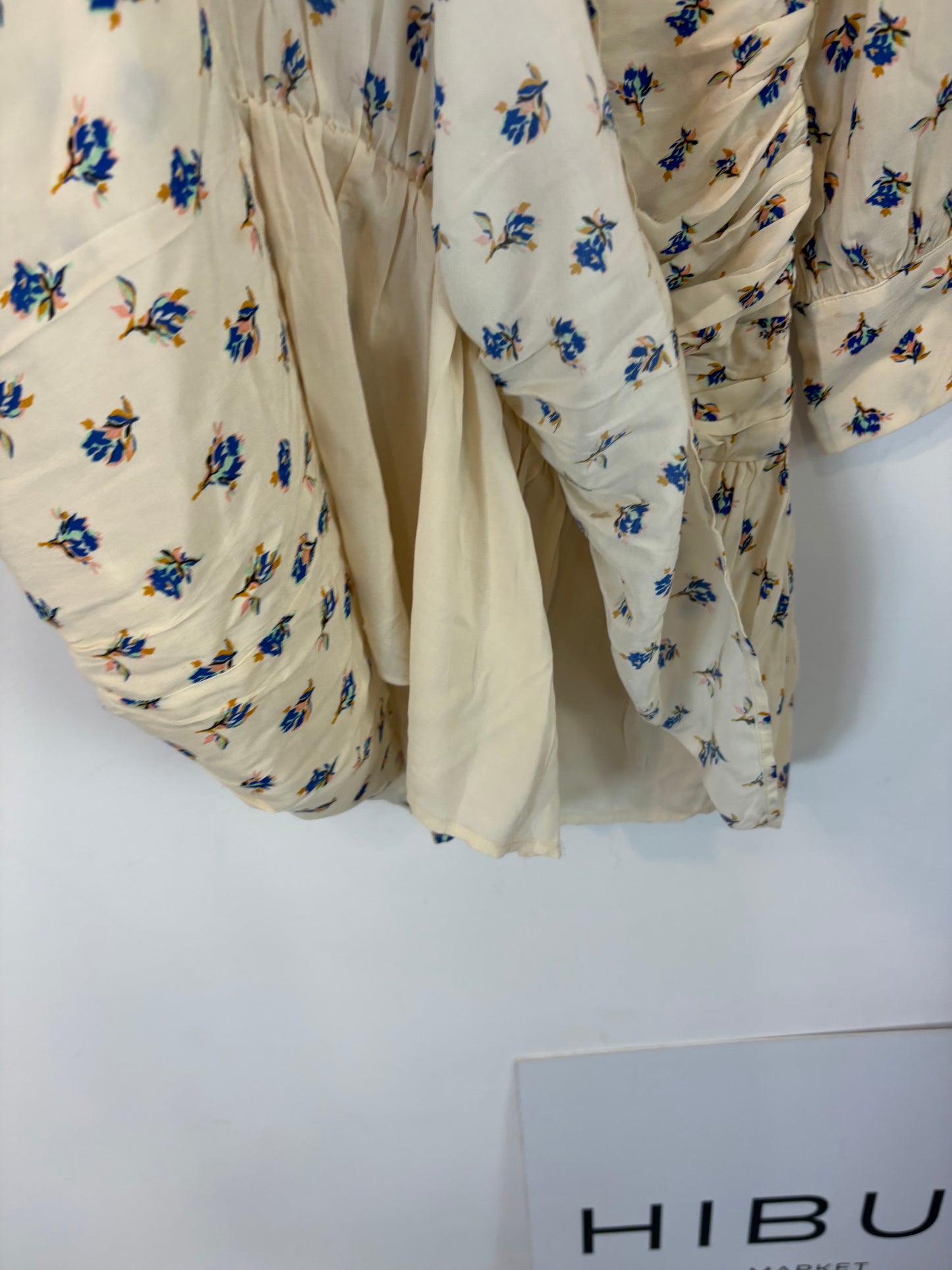ZADIG & VOLTAIRE. Vestido corto estampado fruncidos