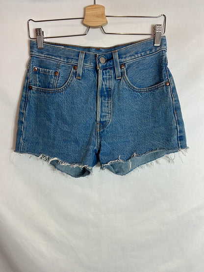 LEVI'S. Fringe denim shorts T.36