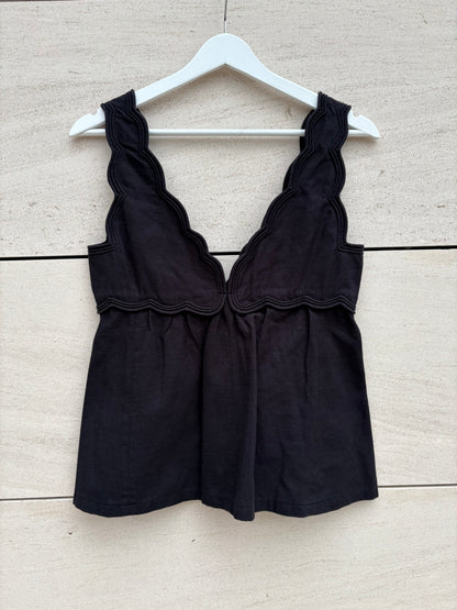 ISABEL MARANT. Top negro detalle tirantes