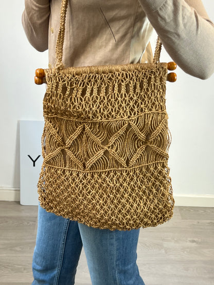 OTHERS. Handmade beige bag