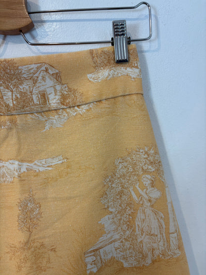 Falda midi estampada