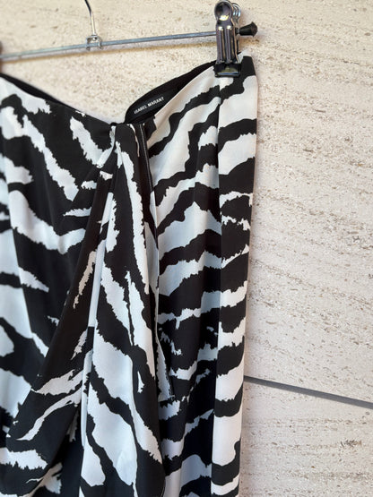 ISABEL MARANT. Animal print silk skirt, size 36