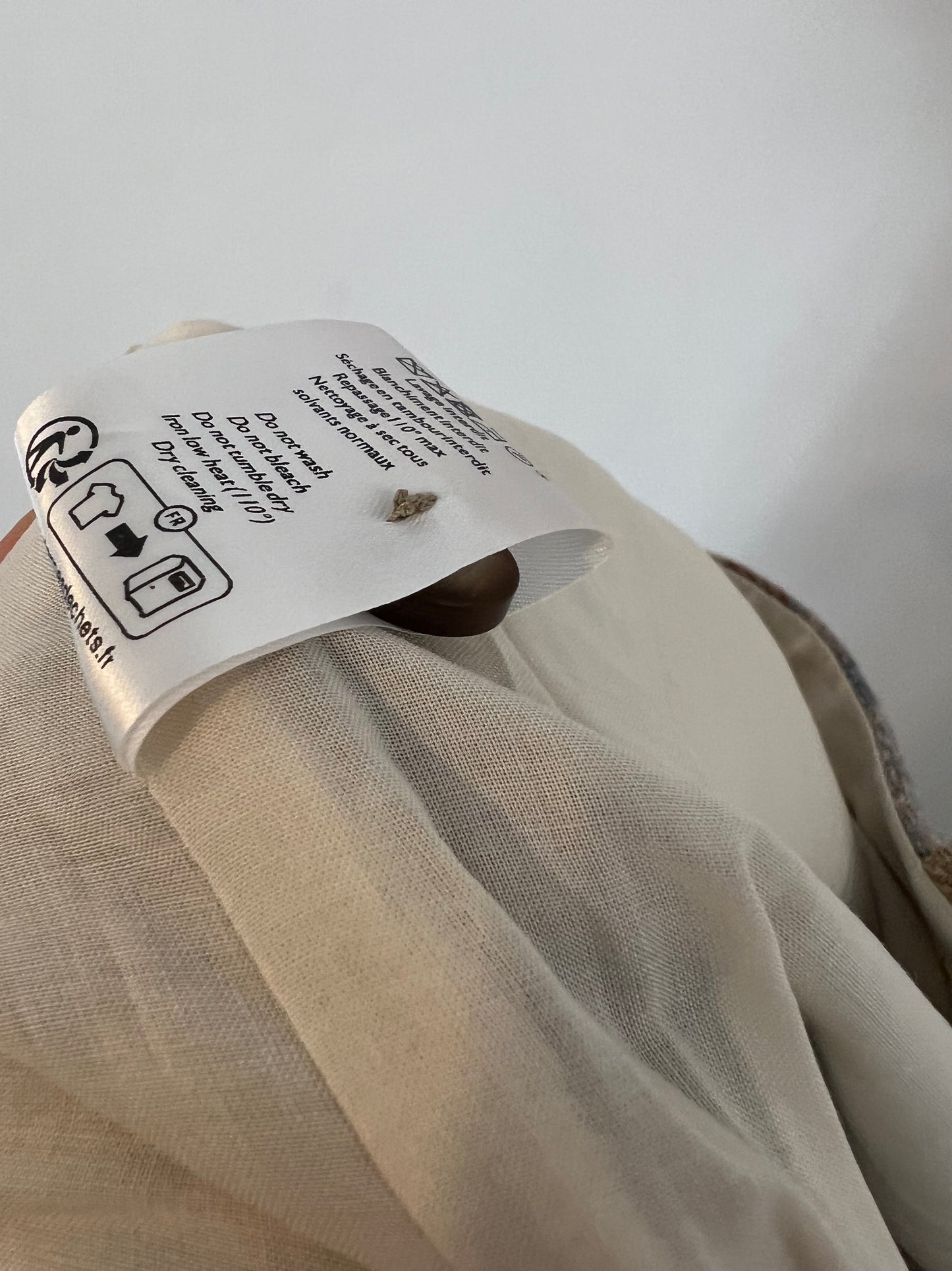 SEZANE. Checked wide-leg trousers size 34