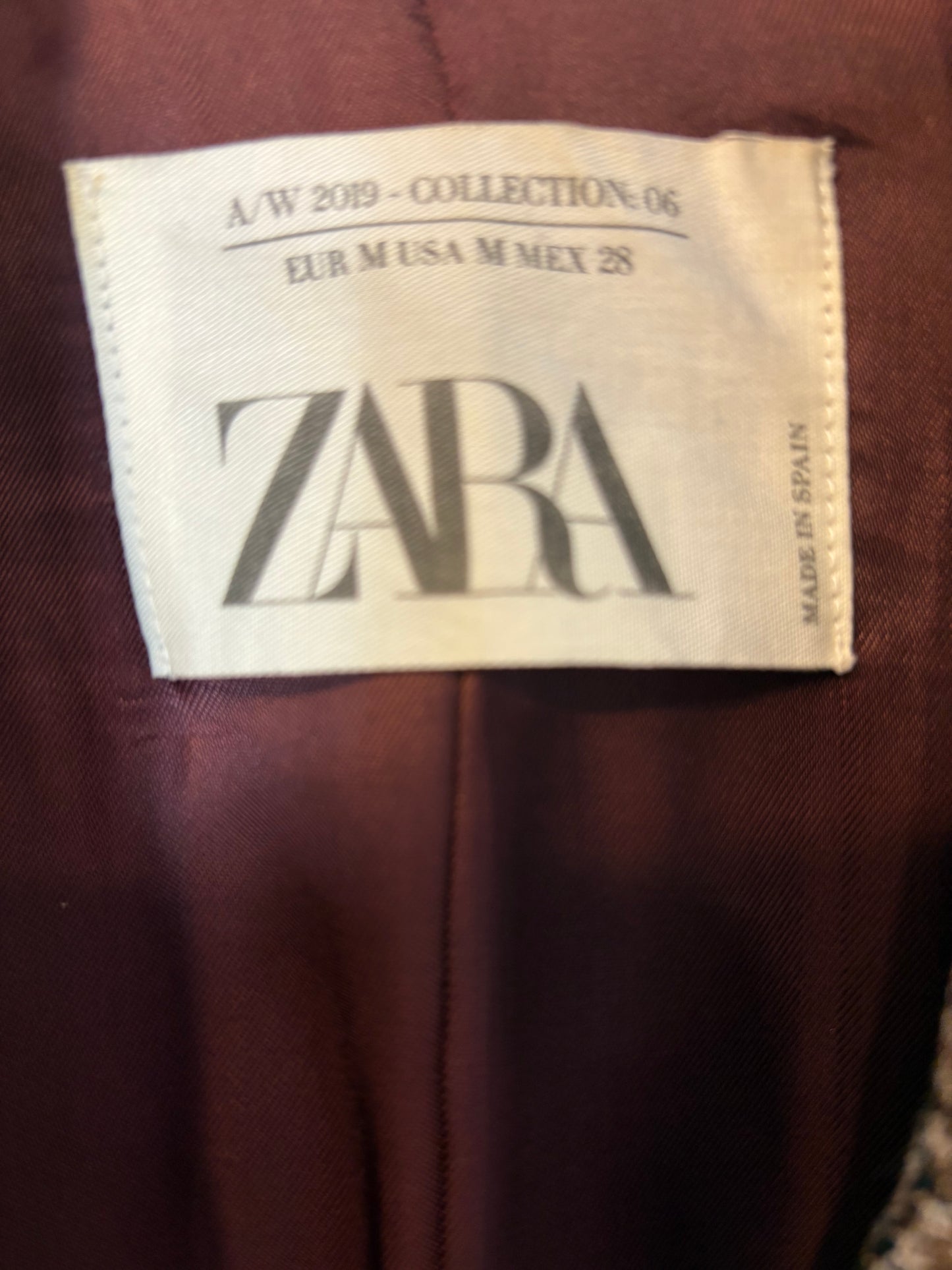 ZARA. Black stretch knit top. TL