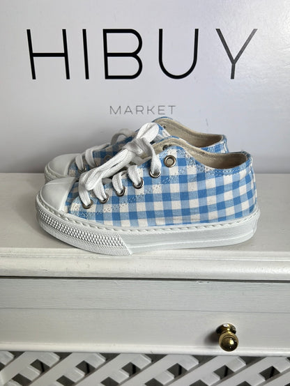 MI CANESÚ. Zapatillas cuadros vichy. T 29