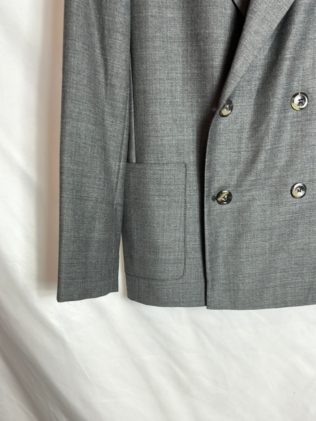 APC Blazer, Heather Grey, Wool. Size 36