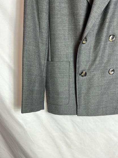 APC Blazer, Heather Grey, Wool. Size 36