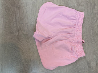 ZARA. Conjunto felpa  rosa dibujos. T 13-14 años (xs)