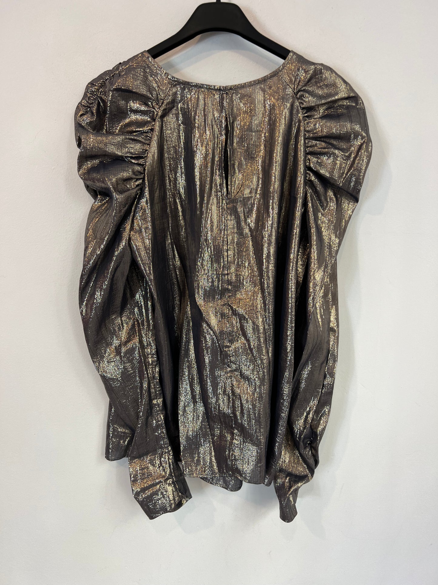 &OTHER STORIES. Blusa fluida plateada T.38