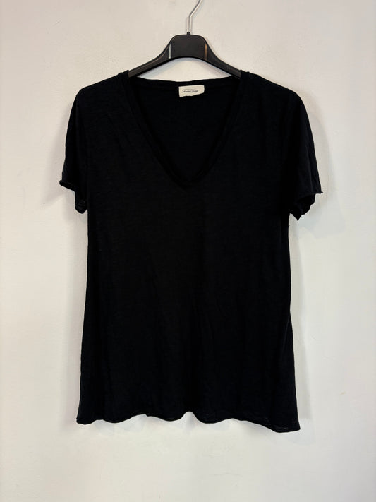 AMERICAN VINTAGE. Camiseta negra mezcla