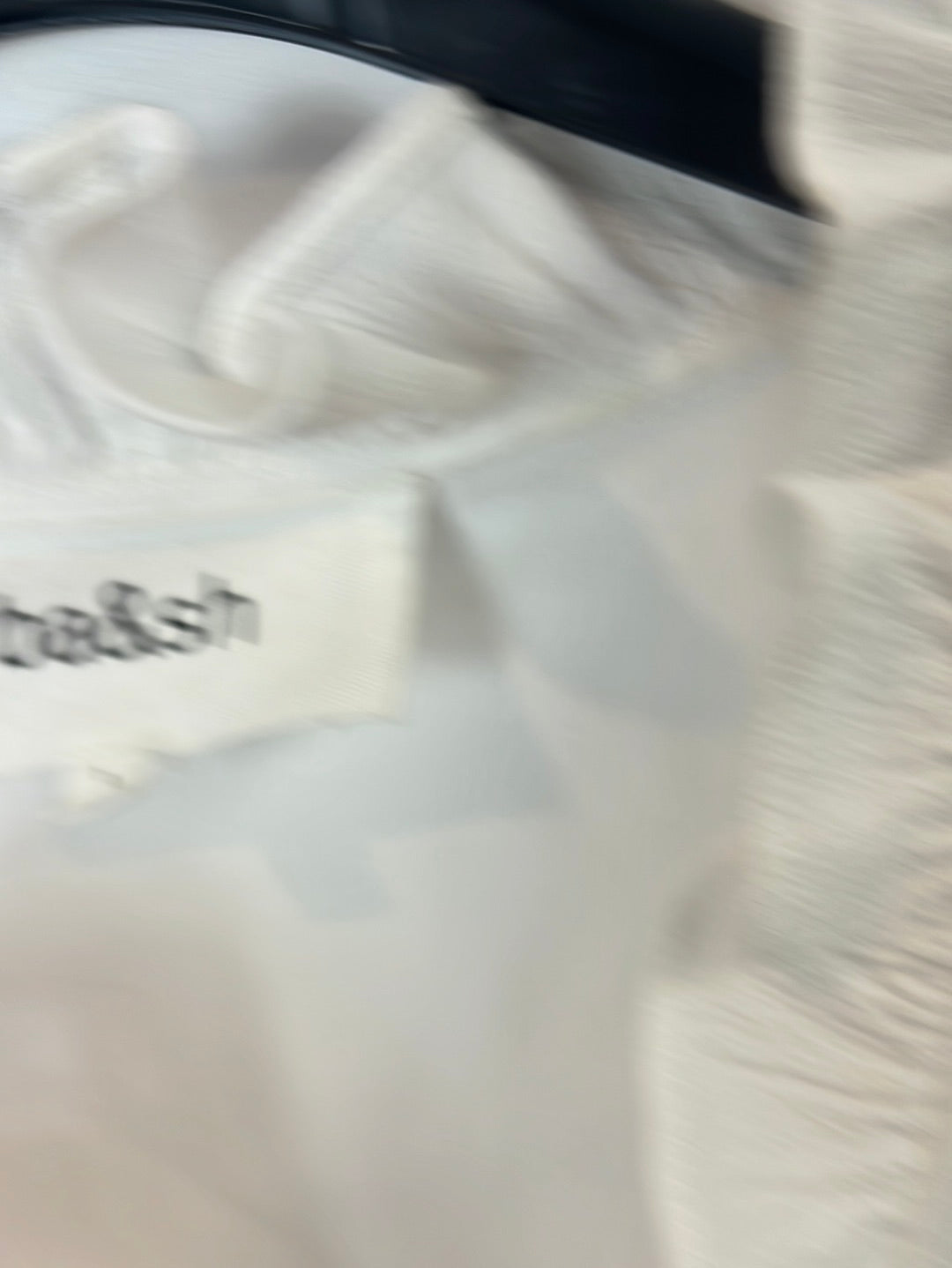 BA&amp;SH. White ruffle Ts blouse