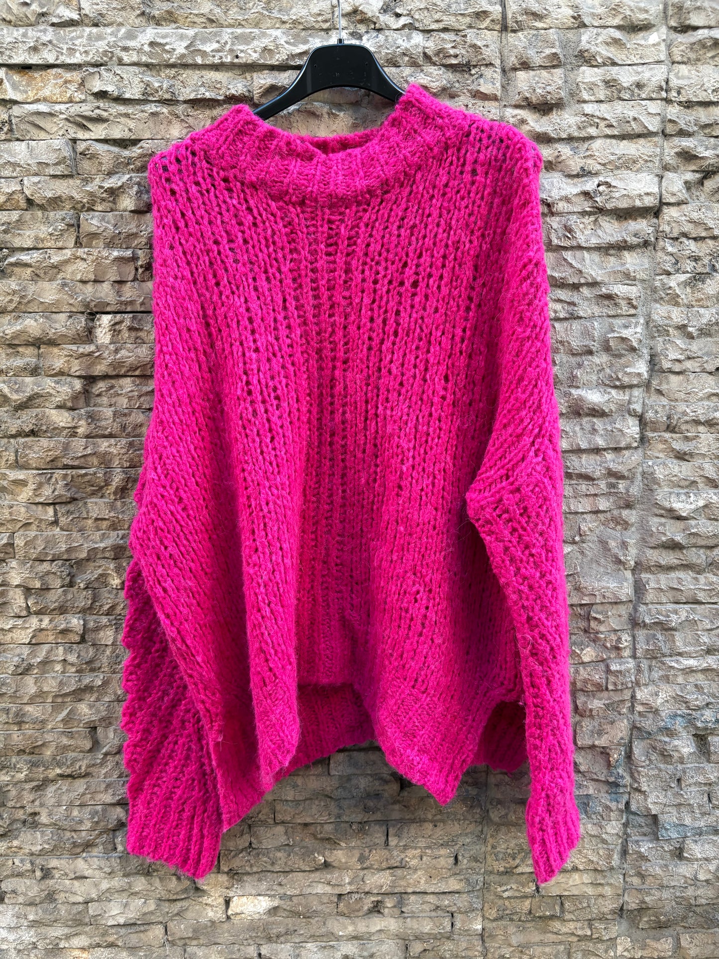BIMBA Y LOLA. Jersey fucsia punto grueso