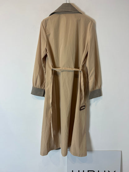 OTHER. Lightweight trench coat with plaid detail. TS
