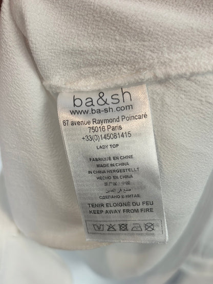 BA&amp;SH. White ruffle Ts blouse