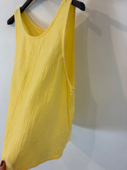 AMERICAN VINTAGE. Top algodón amarillo