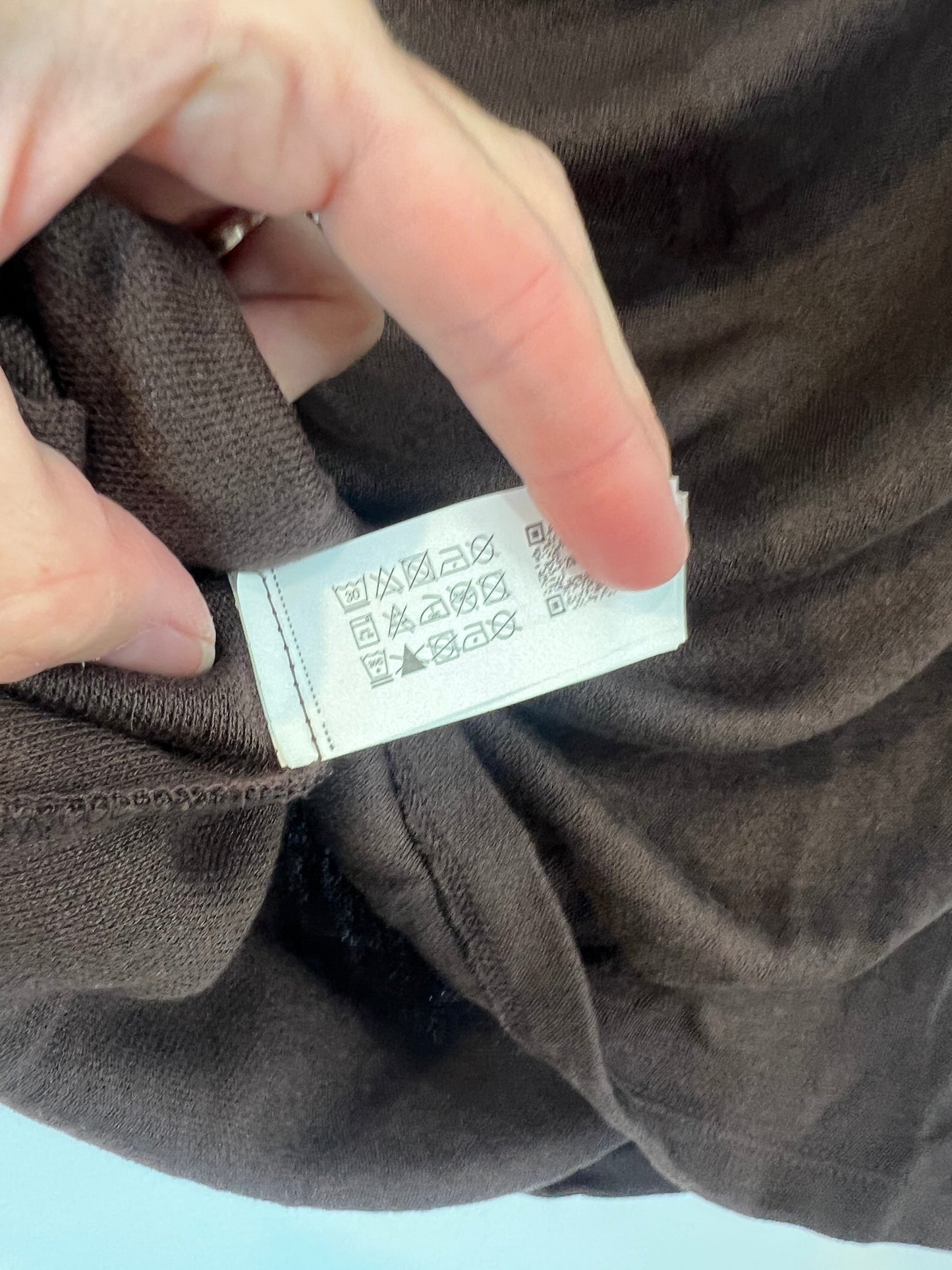 ZARA. Top marrón cuello asimétrico