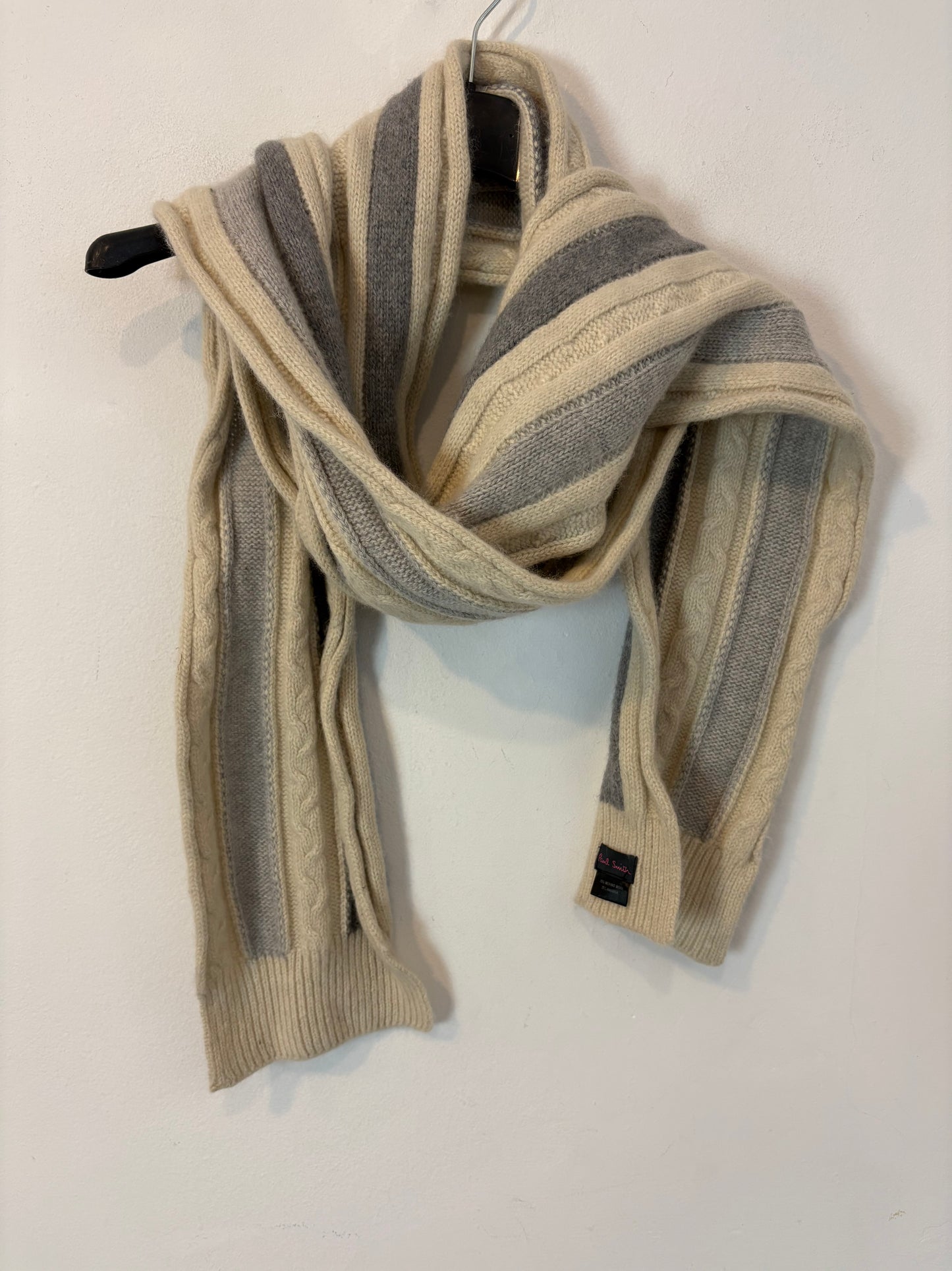 PAUL SMITH. Bufanda merino rayas