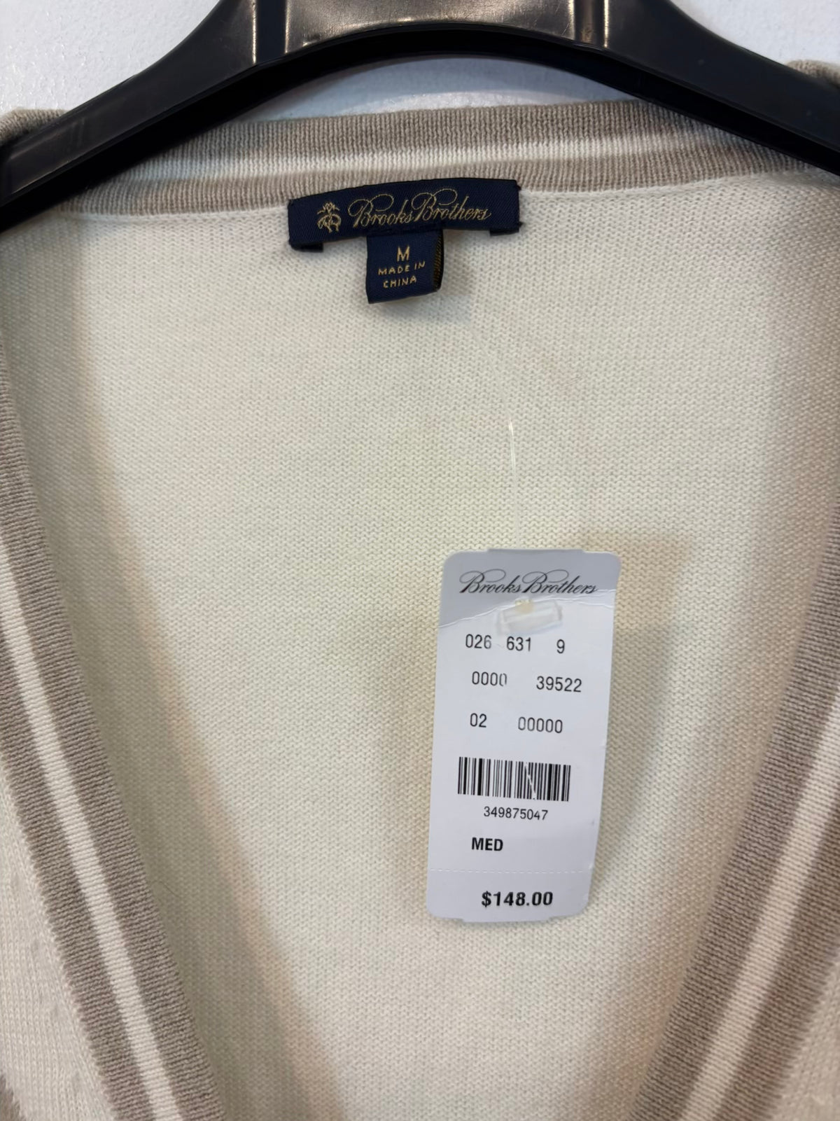 BROOKS BROTHERS. Chaqueta rombos cashemre y algodón