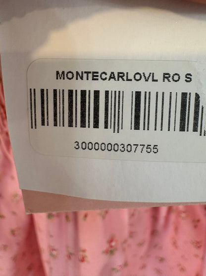 LAFOLIE. Vestido midi rosa volante
