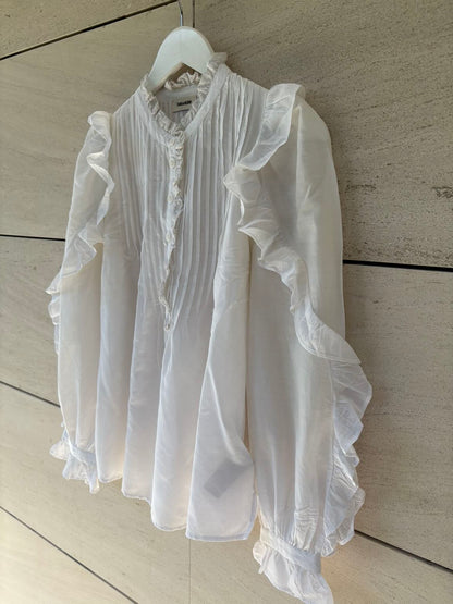 ZADIG&VOLTAIRE. Blusa blanca vaporosa