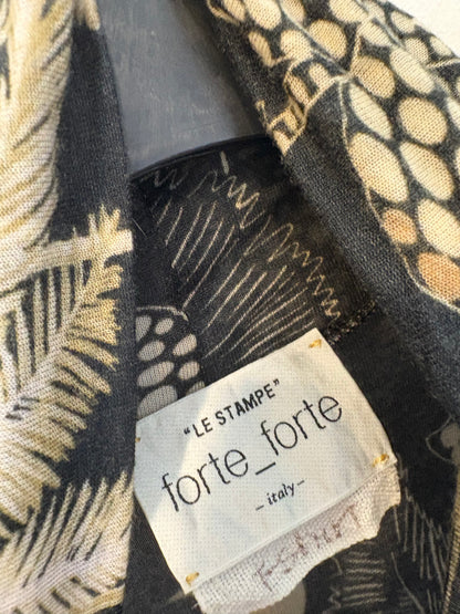 FORTE FORTE. Conjunto azul estampado mezcla