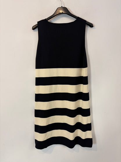 ZARA. Vestido punto elástico rayas