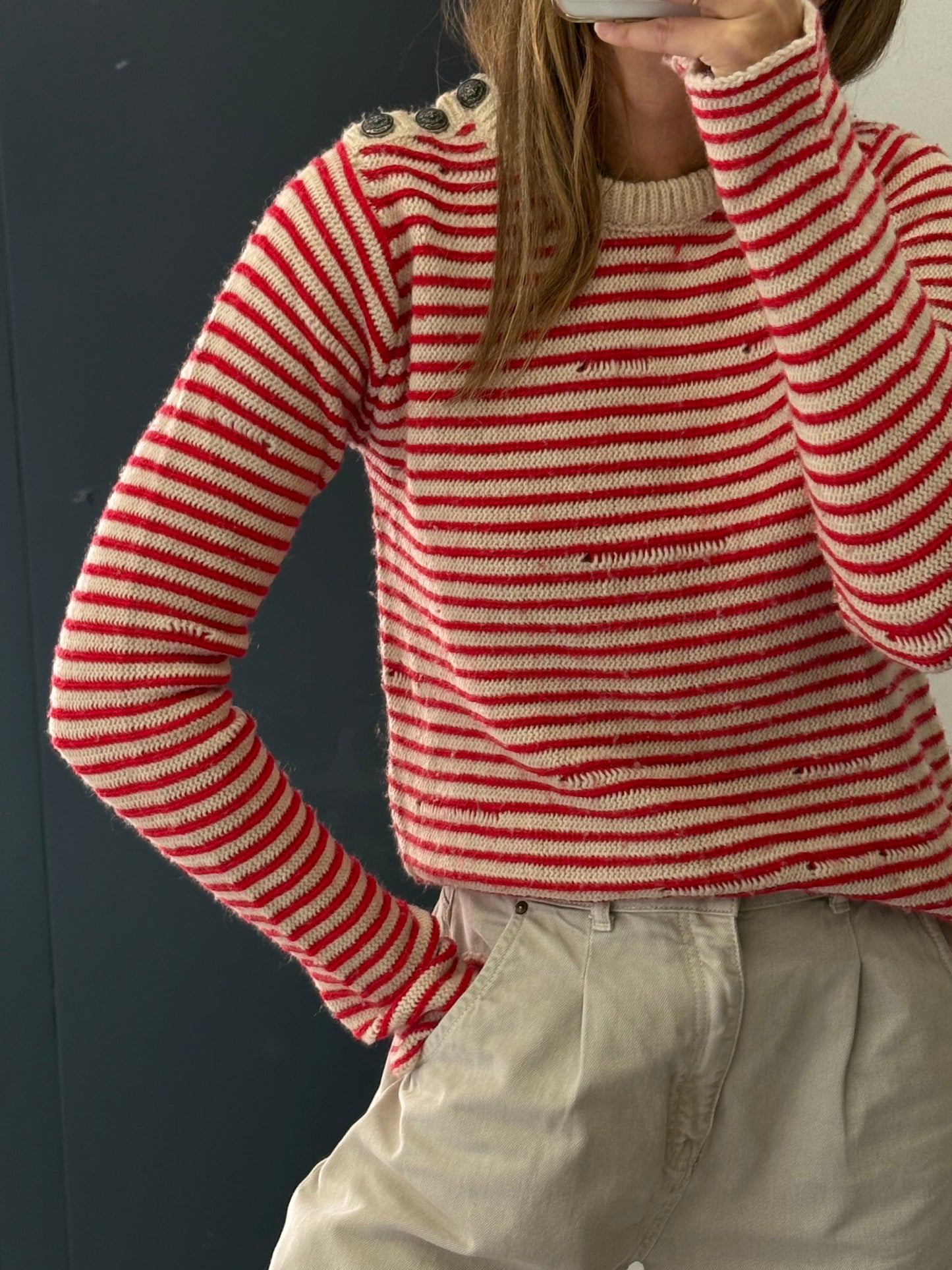 ZADIG & VOLTAIRE. Jersey lana rayas