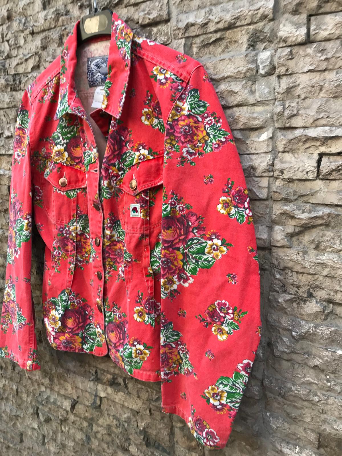 KENZO. Chaqueta denim vintage estampada