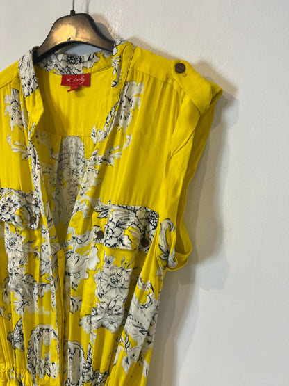 DERHY. Mono corto amarillo estampado. T M