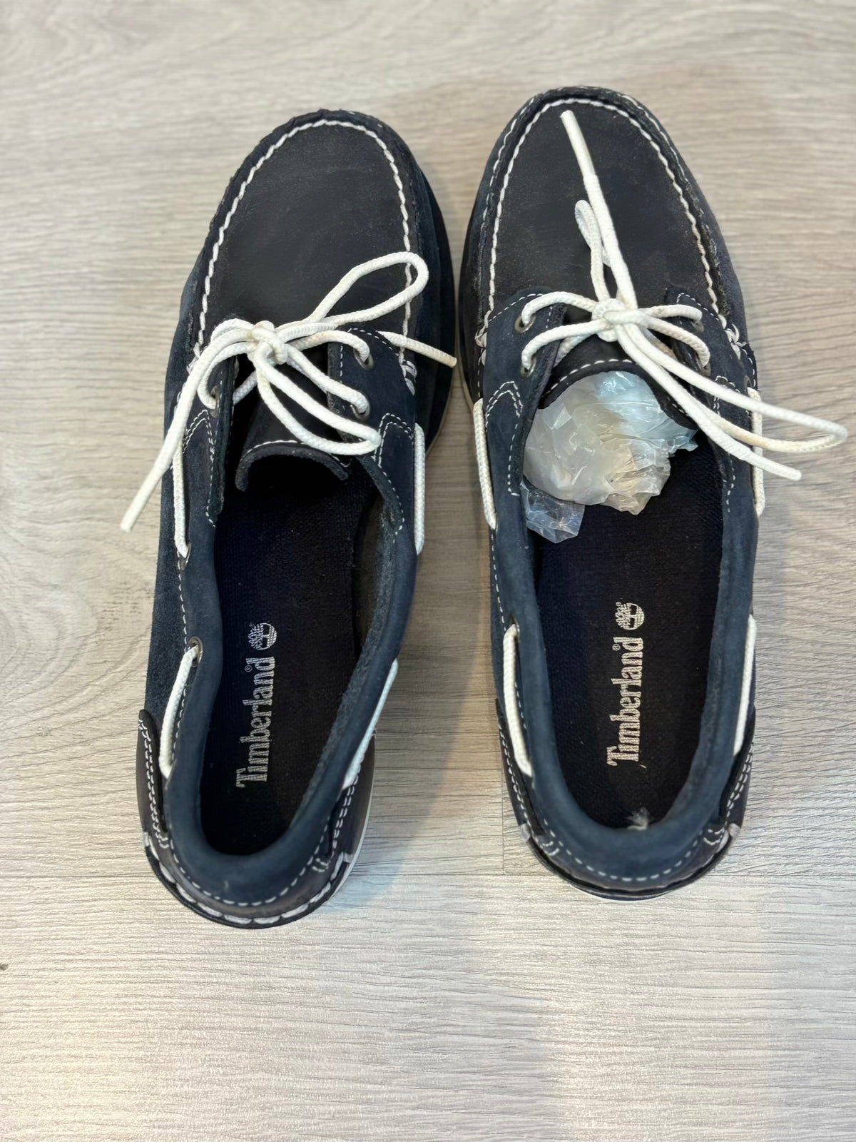 TIMBERLAND. Náuticos piel en azul. T 39