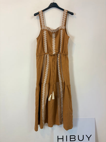 CORTEFIEL. Vestido midi bordados