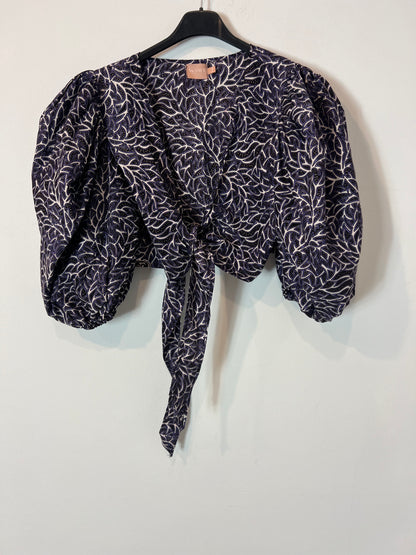 WAMY. Top cruzado manga abullonada. T S/M