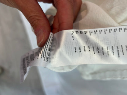 CLAUDIE PIERLOT. White lace blouse. T 38